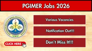 PGIMER Recruitment 2026 - Apply Online for Various Posts