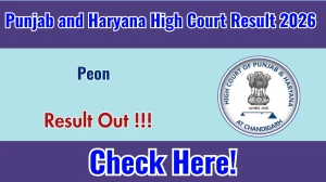 Punjab and Haryana High Court Peon Result 2025-26 OUT (Direct Link) - Download Scorecard @ punjabpolice.gov.in