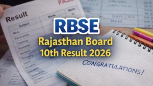 RBSE Rajasthan Board 10th Result 2026 Out, Check Class 10 Marks at rajeduboard.rajasthan.gov.in