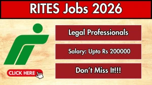 RITES Legal Professionals Recruitment 2026 - Apply Online