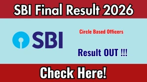 SBI Circle Based Officers Result 2025-26 OUT (Direct Link) - Download Scorecard @ sbi.bank.in