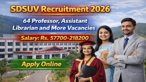 SDSUV Recruitment 2026 - Apply Online for 64 Professor, Assistant Librarian and More Posts SDSUV Recruitment 2026 - Apply Online for 64 Professor, Assistant Librarian and More Posts