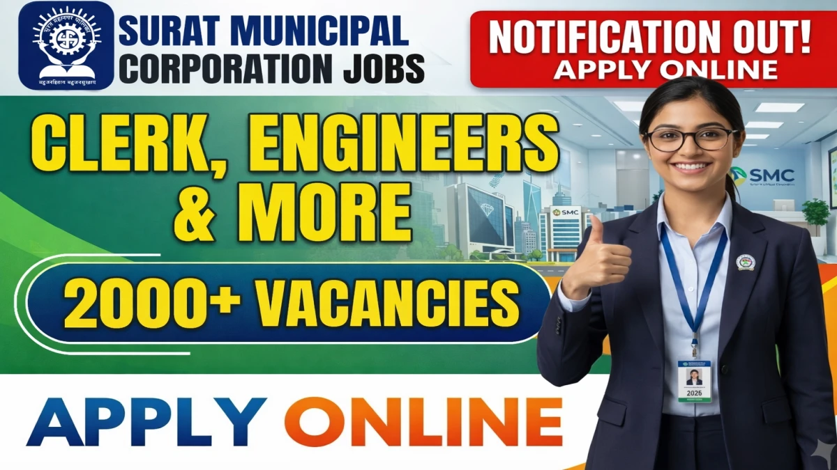 SMC Recruitment 2026 - Apply Online for 2,295 Clerk, Engineers and More Posts SMC Recruitment 2026 - Apply Online for 2,295 Clerk, Engineers and More Posts