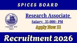 Spices Board Research Associate Recruitment 2026 - Apply Online Spices Board Research Associate Recruitment 2026 - Apply Online