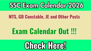 SSC Calendar 2026 Out at ssc.gov.in for MTS, GD Constable and Other Posts - Check Exam Schedule