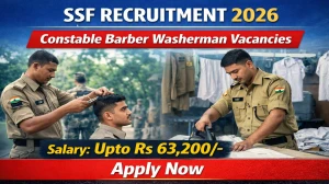 SSF Constable Recruitment 2026: Apply Online Barber & Washerman Vacancies, Eligibility at ITBPF Portal