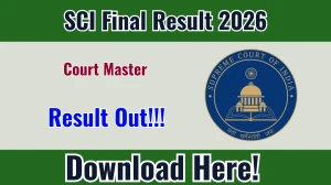 Supreme Court SCI Court Master Final Result 2026 OUT (Direct Link) - Download Scorecard @ sci.gov.in