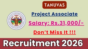 TANUVAS Project Associate Recruitment 2026 - Walkin