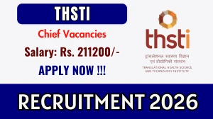 THSTI Chief Recruitment 2026 - Apply Online THSTI Chief Recruitment 2026 - Apply Online
