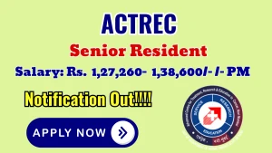TMC Senior Resident Recruitment 2026 - Walkin