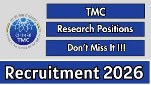 TMC Recruitment 2026 - Walkin for Research Positions Posts