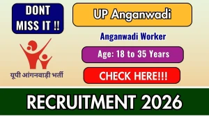UP Anganwadi Worker Recruitment 2026 - Apply Online for 41 Posts