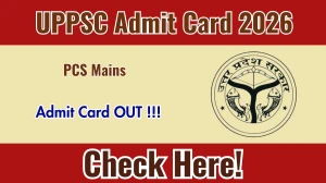 UPPSC PCS Mains Admit Card 2026 OUT- Download Here