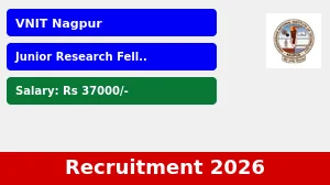 VNIT Nagpur Junior Research Fellow Recruitment 2026 - Apply Online VNIT Nagpur Junior Research Fellow Recruitment 2026 - Apply Online