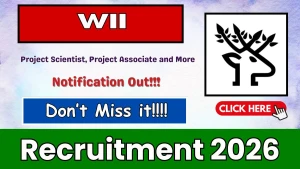 WII Recruitment 2026 - Apply Online for Project Scientist, Project Associate and More Posts