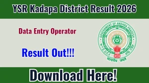 YSR Kadapa District Data Entry Operator Result 2026 OUT (Direct Link) - Download Scorecard @ kadapa.ap.gov.in