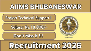 AIIMS Bhubaneswar Project Technical Support-I Recruitment 2026 - Apply Online