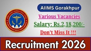 AIIMS Gorakhpur Recruitment 2026 - Apply Offline for Medical Superintendent, Accounts Officer and More Posts