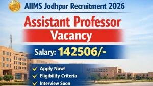 AIIMS Jodhpur Assistant Professor Recruitment 2026 - Apply Online for 24 Posts