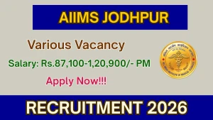 AIIMS Jodhpur Recruitment 2026 - Walkin for Research Officer, Project Coordinator and More Posts