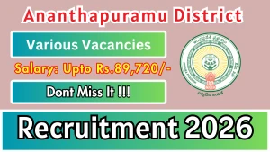 Ananthapuramu District Recruitment 2026 - Apply Offline for Librarian, Lab Technician and More Posts