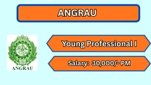 ANGRAU Young Professional I Recruitment 2026 - Walkin ANGRAU Young Professional I Recruitment 2026 - Walkin