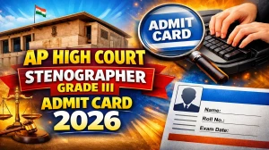 AP High Court Stenographer Grade III Admit Card 2026 (Out) - Download Here
