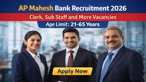 AP Mahesh Bank Recruitment 2026 - Apply for Clerk, Sub Staff and More Posts