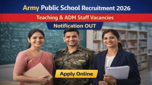 Army Public School Teaching & ADM Staff Recruitment 2026 - Apply Online
