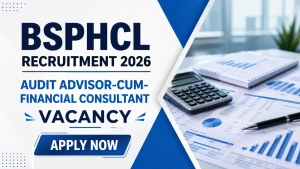 BSPHCL Audit Advisor cum Financial Consultant Recruitment 2026 - Walkin