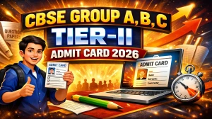 CBSE Group A, B, C Tier-II Admit Card 2026 Out - Download Here