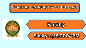 Central University of Punjab Recruitment 2026 - Apply Online for Faculty Posts