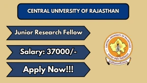 Central University of Rajasthan Junior Research Fellow Recruitment 2026 - Apply Online