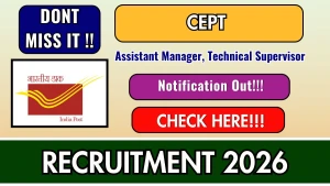 CEPT Recruitment 2026 - Apply Online for 20 Assistant Manager, Technical Supervisor Posts