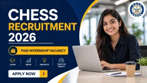 CHESS DRDO Recruitment 2026 - Apply Offline for 20 Paid Internship Posts