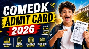 COMEDK UGET 2026 Admit Card Out - Download Test Admission Ticket (TAT) at comedk.org for 9 May Exam