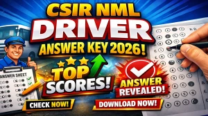 CSIR NML Driver Answer Key 2026 OUT - Download PDF, Response Sheet & Objection Link