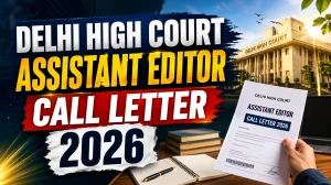 Delhi High Court Assistant Editor Call Letter 2026 (Out) - Download Here