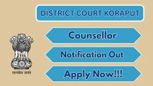District Court Koraput Counsellor Recruitment 2026 - Apply Offline