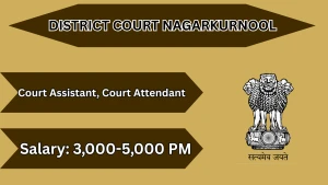 District Court Nagarkurnool Recruitment 2026 - Apply Offline for Court Assistant, Court Attendant Posts