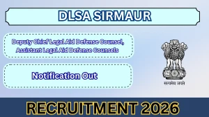DLSA Sirmaur Recruitment 2026 - Apply Offline for Deputy Chief Legal Aid Defense Counsel and Assistant Legal Aid Defense Counsel Posts