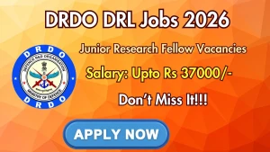 DRDO DRL Junior Research Fellow Recruitment 2026 - Apply Online