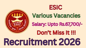 ESIC Recruitment 2026 - Walkin for 27 Senior Residents, Full-Time Contractual Specialist, Part-Time Contractual Super Specialist Posts