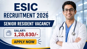 ESIC Senior Resident Recruitment 2026 - Walkin