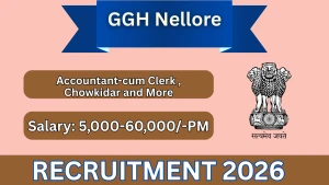 GGH Nellore Recruitment 2026 - Apply Offline for 14 Accountant cum Clerk, Chowkidar and More Posts