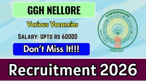 GGH Nellore Recruitment 2026 - Apply Offline for 14 Accountant-cum Clerk, Chowkidar and More Posts