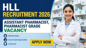 HLL Recruitment 2026 - Walkin for Assistant Pharmacist, Pharmacist Grade Posts
