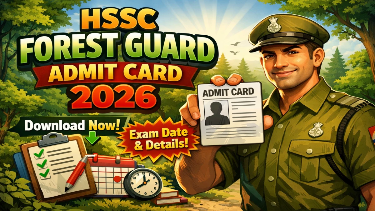 HSSC Forest Guard (PMT) Admit Card 2026 (Out Today) - Download Here