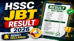 HSSC JBT Result 2026 OUT (Direct Link) - Download Scorecard @ hssc.gov.in