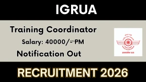 IGRUA Training Coordinator Recruitment 2026 - Apply Online